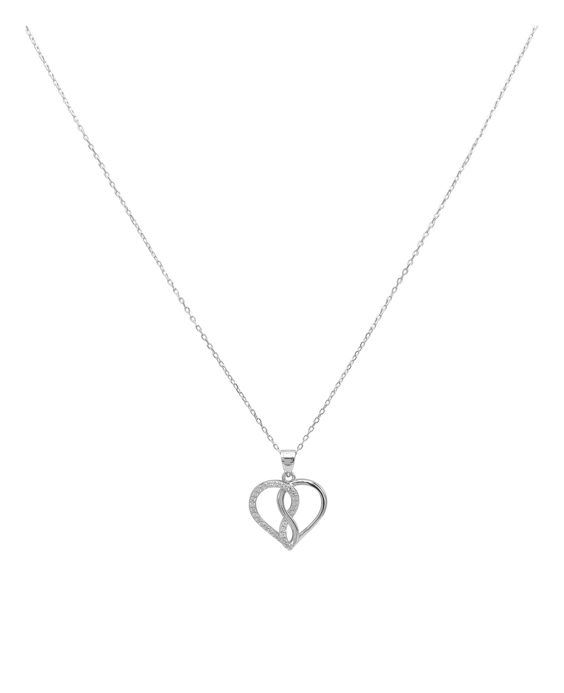 COLLIER COEUR EN ARGENT – L’AMOUR QUI BRILLE - Image 3