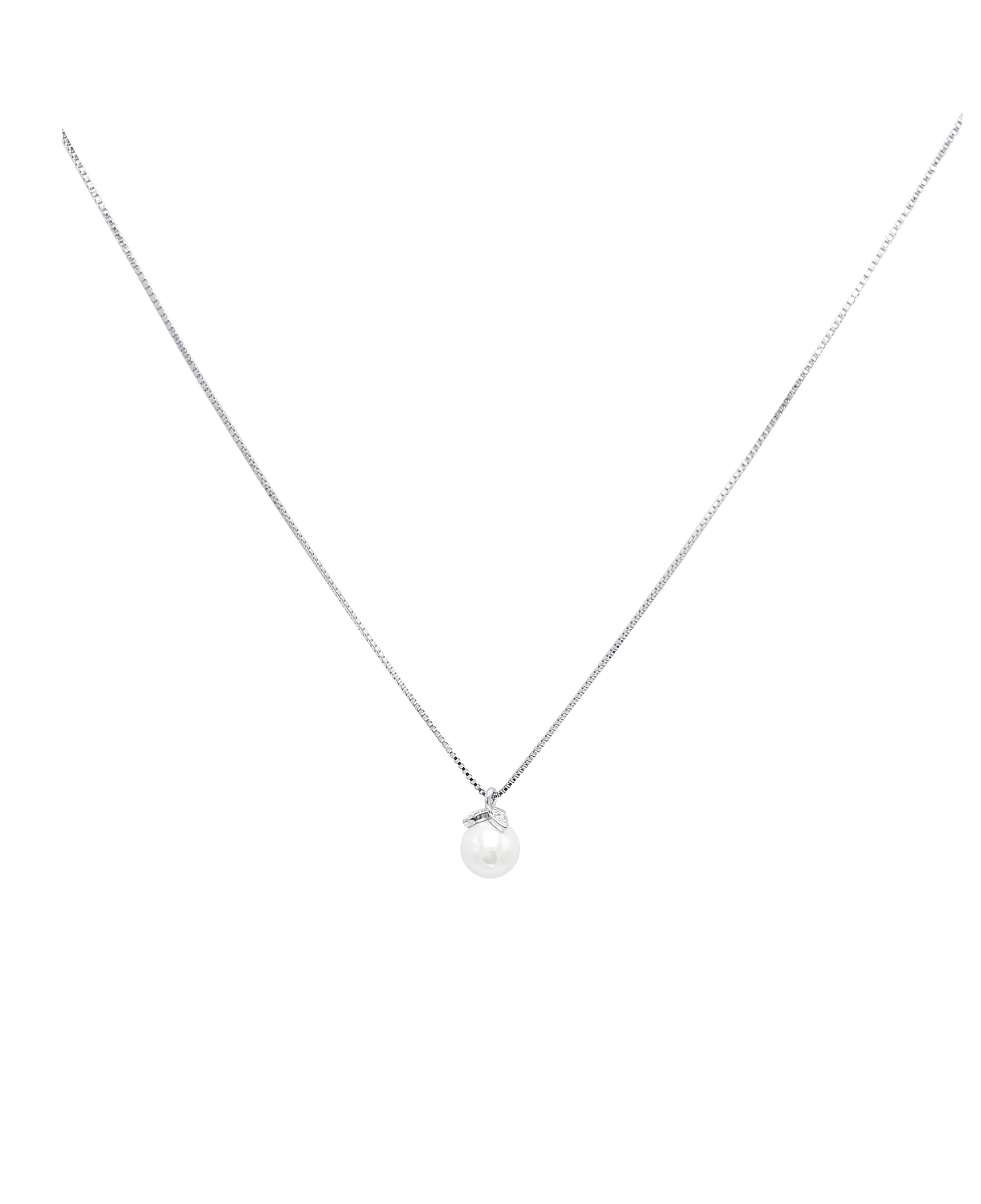 COLLIER EN ARGENT AVEC PERLE BLANCHE - Image 3