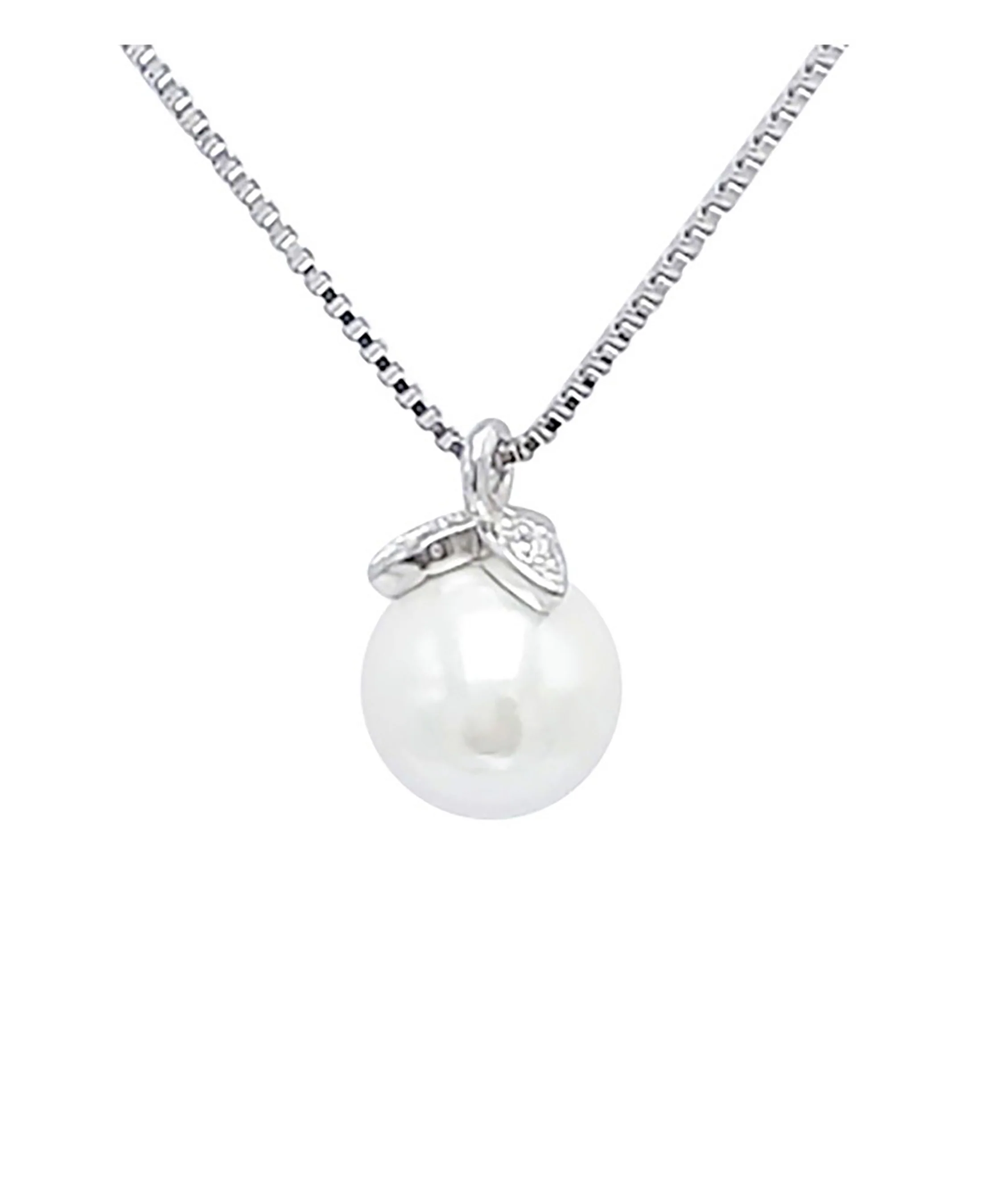COLLIER EN ARGENT AVEC PERLE BLANCHE - Image 4