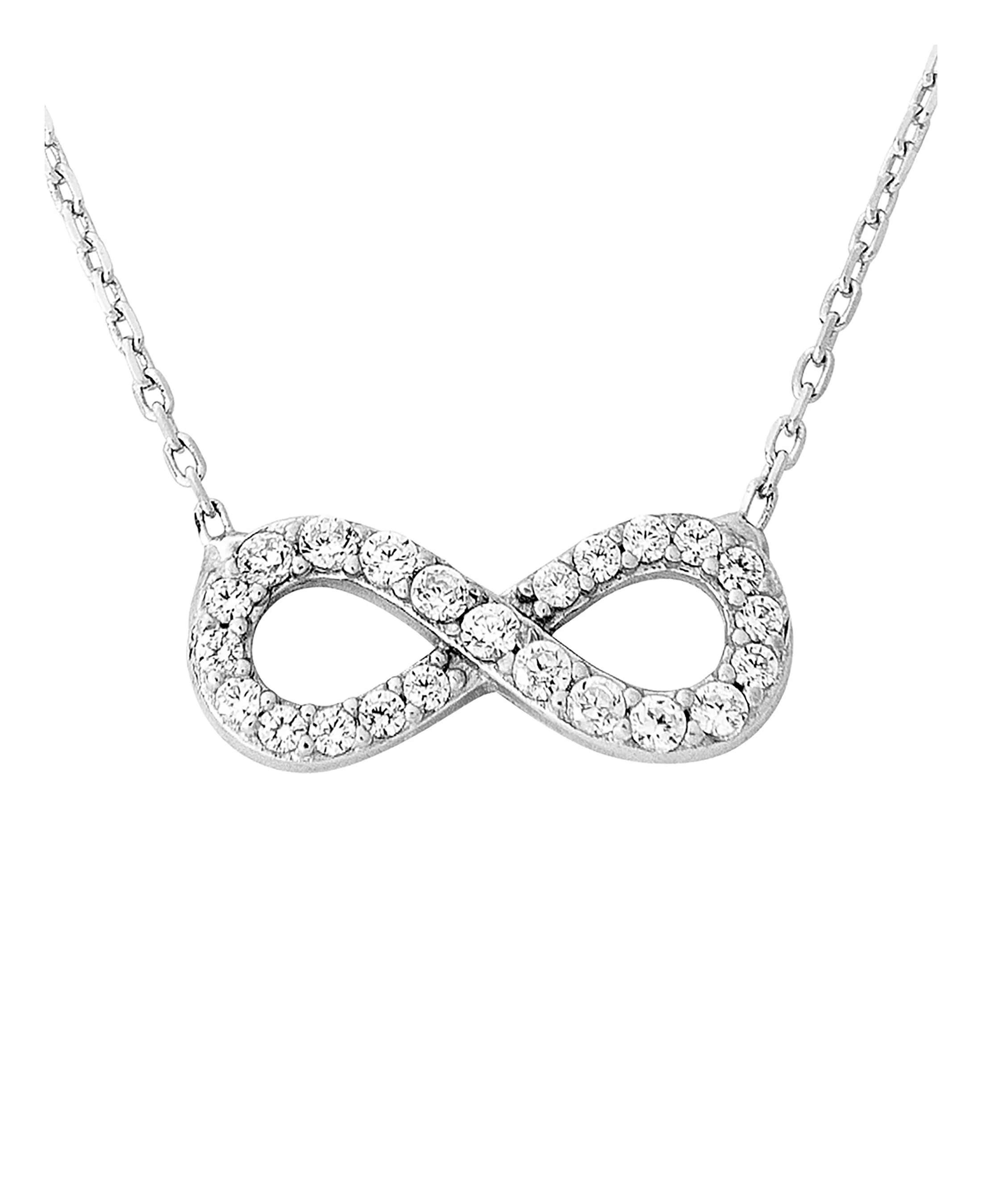 COLLIER EN ARGENT INFINI AVEC PIERRES - Image 4