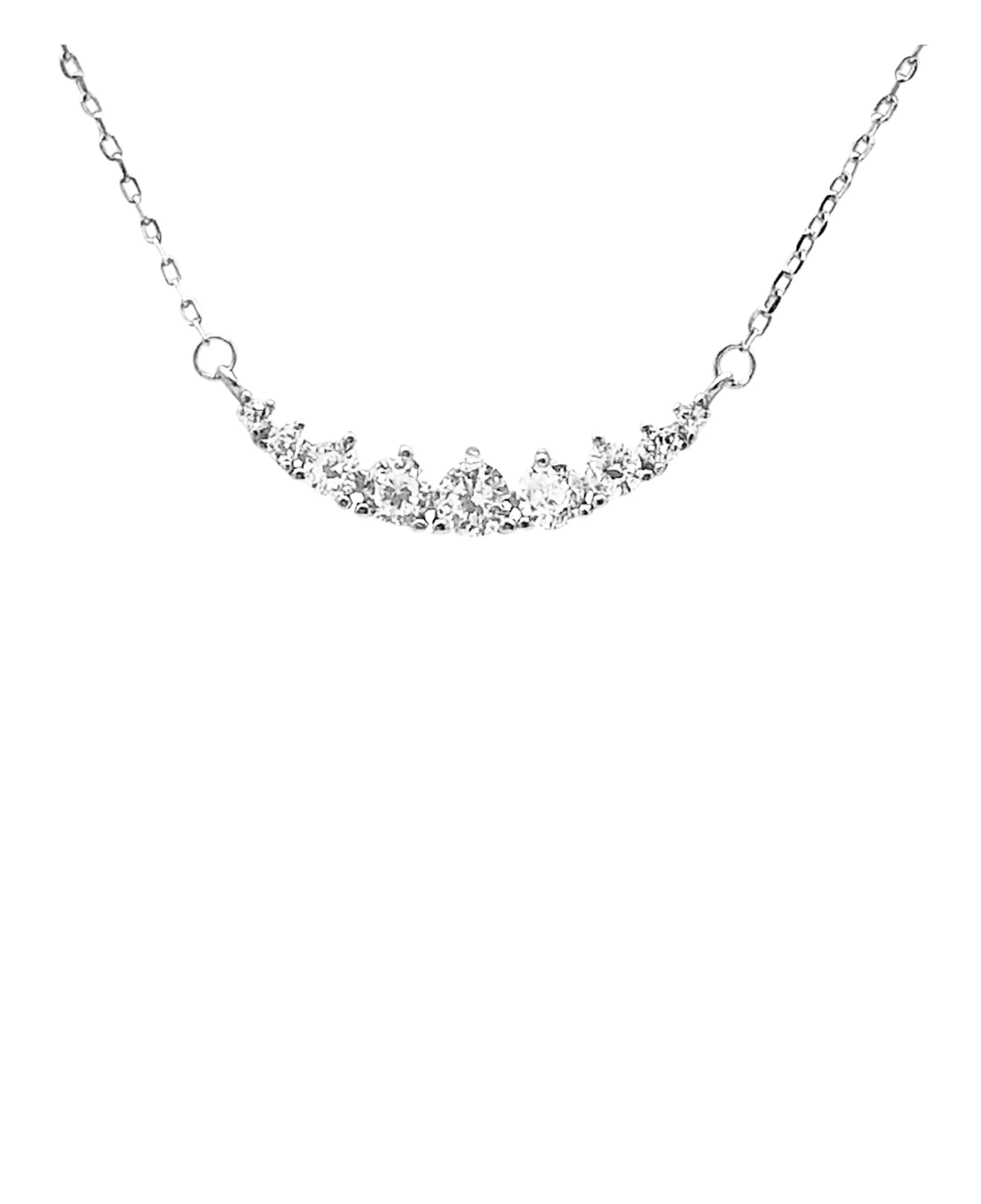 COLLIER EN ARGENT MOTIF AVEC PIERRES - Image 4