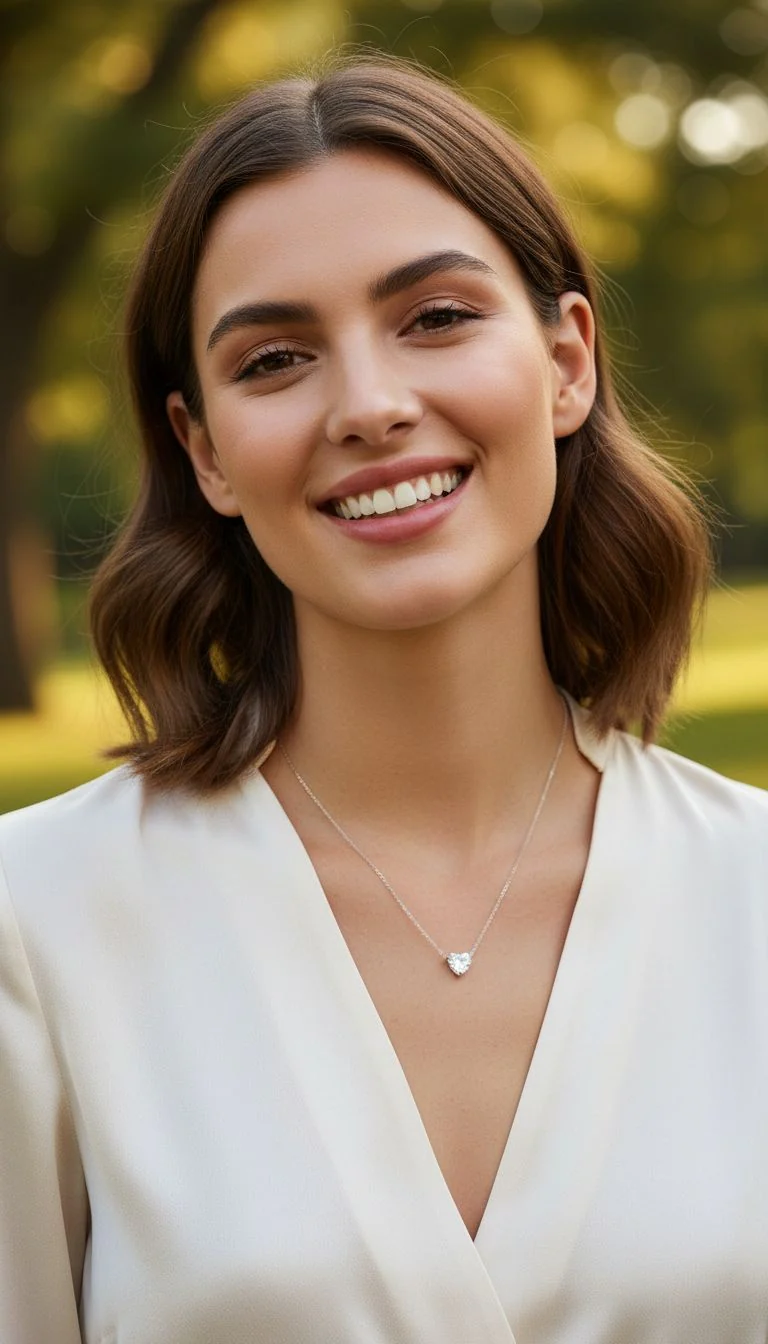 COLLIER EN ARGENT MOTIF COEUR - Image 2