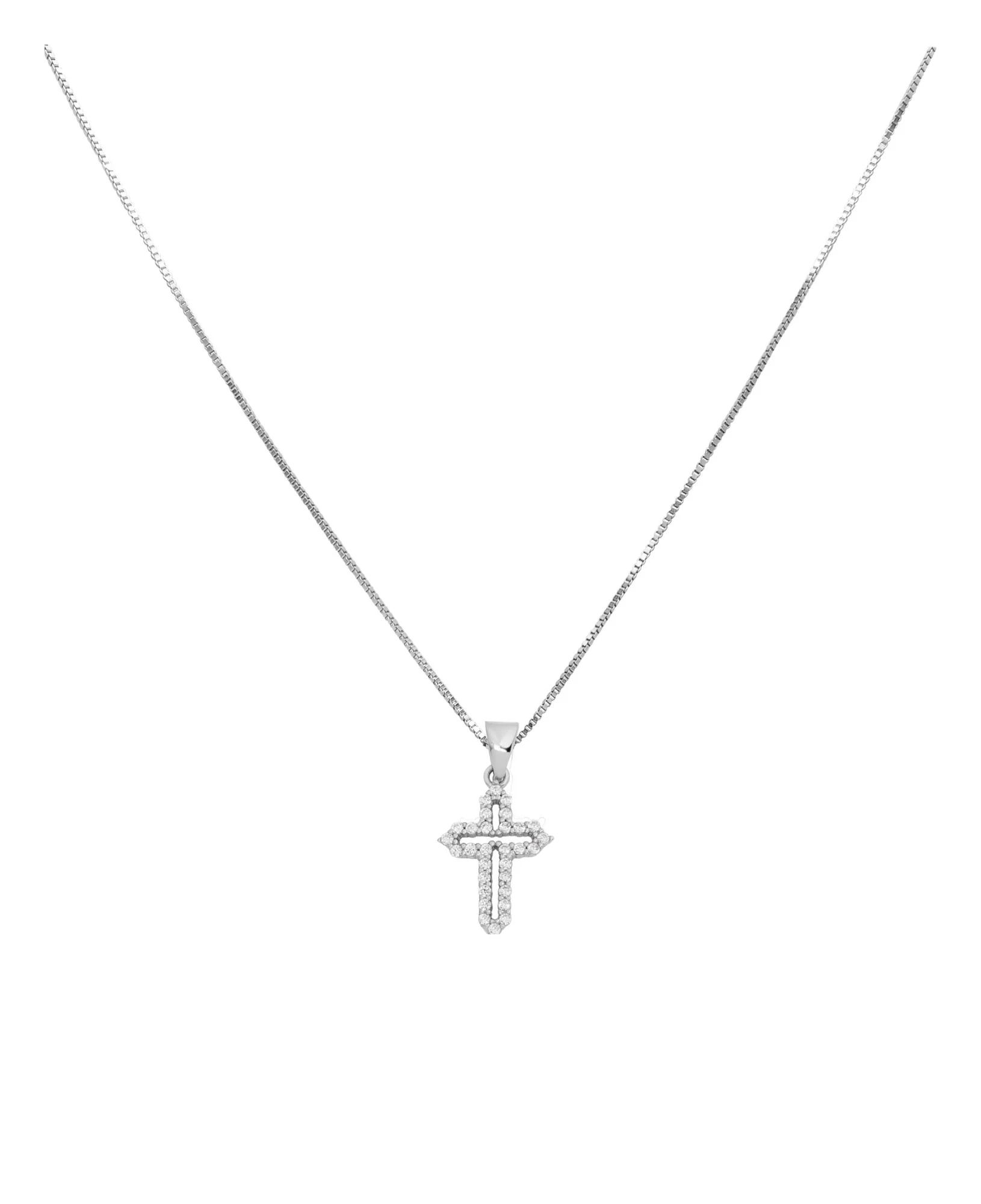 COLLIER EN ARGENT PENDENTIF CROIX - Image 3