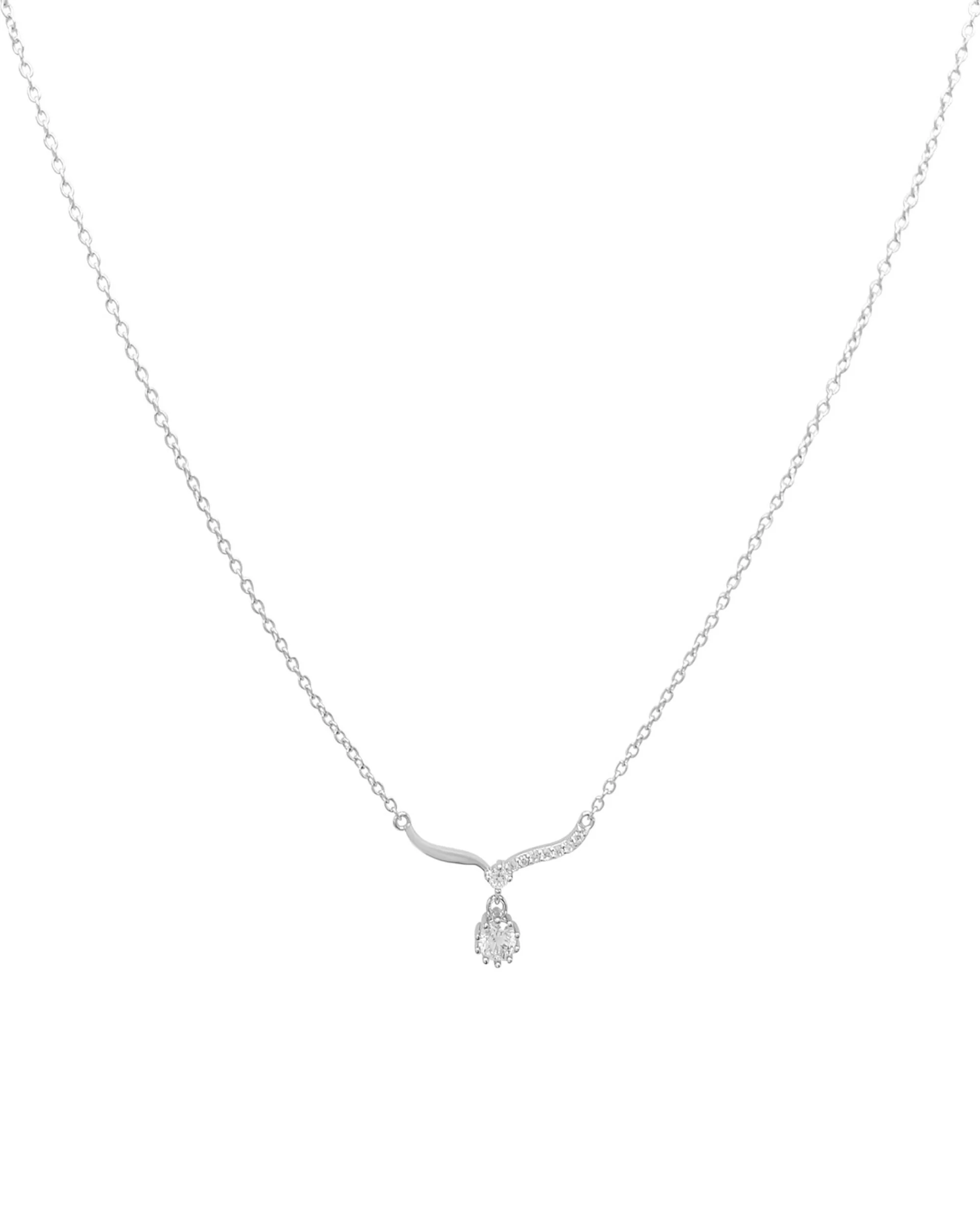COLLIER EN ARGENT SOLITAIRE PENDANT - Image 3