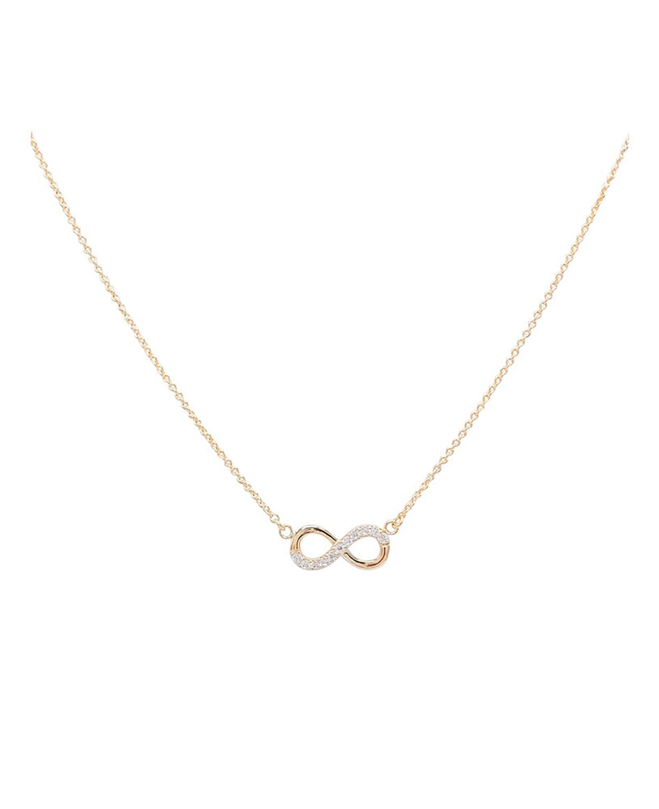 COLLIER EN PLAQUE OR AVEC MOTIF INFINI