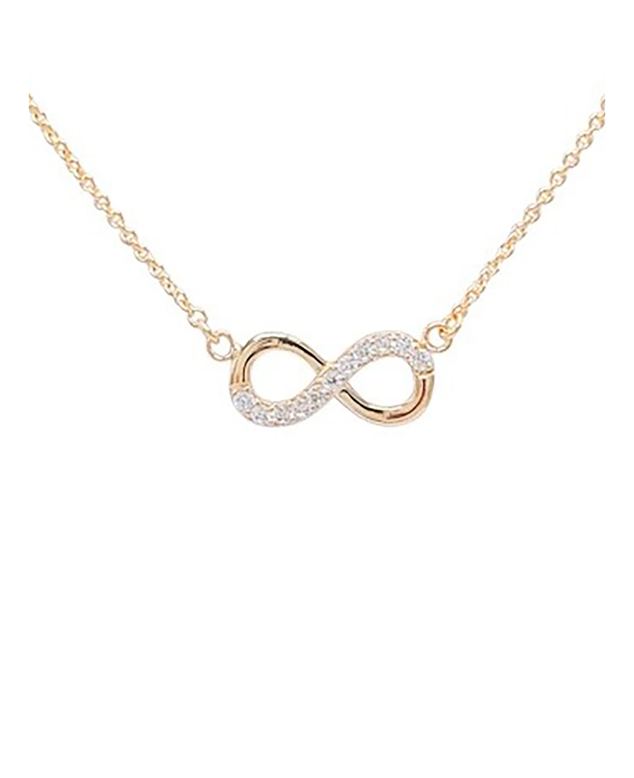 COLLIER EN PLAQUE OR AVEC MOTIF INFINI - Image 3