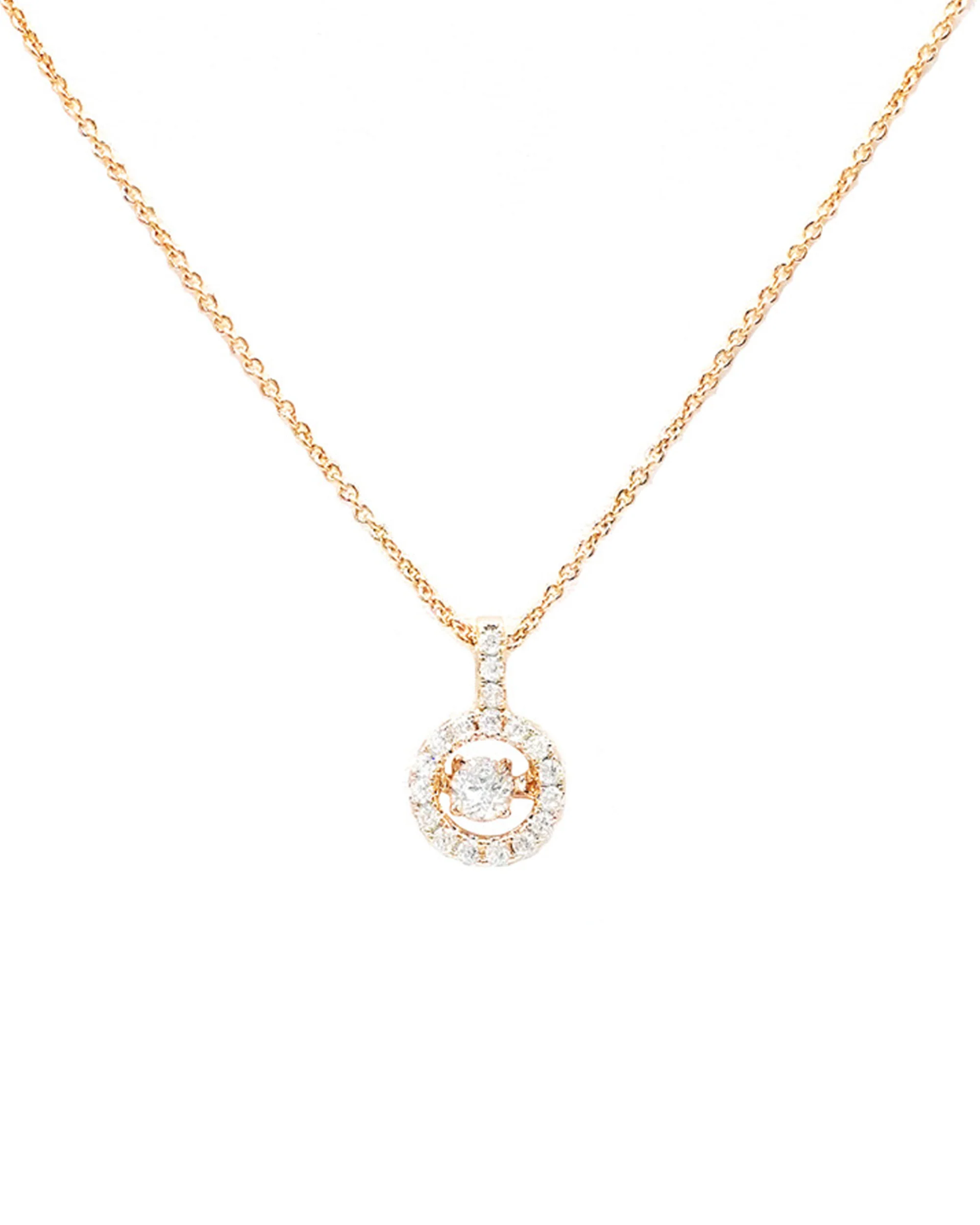 COLLIER EN PLAQUE OR PENDENTIF ROND ET BARRE AVEC PIERRES