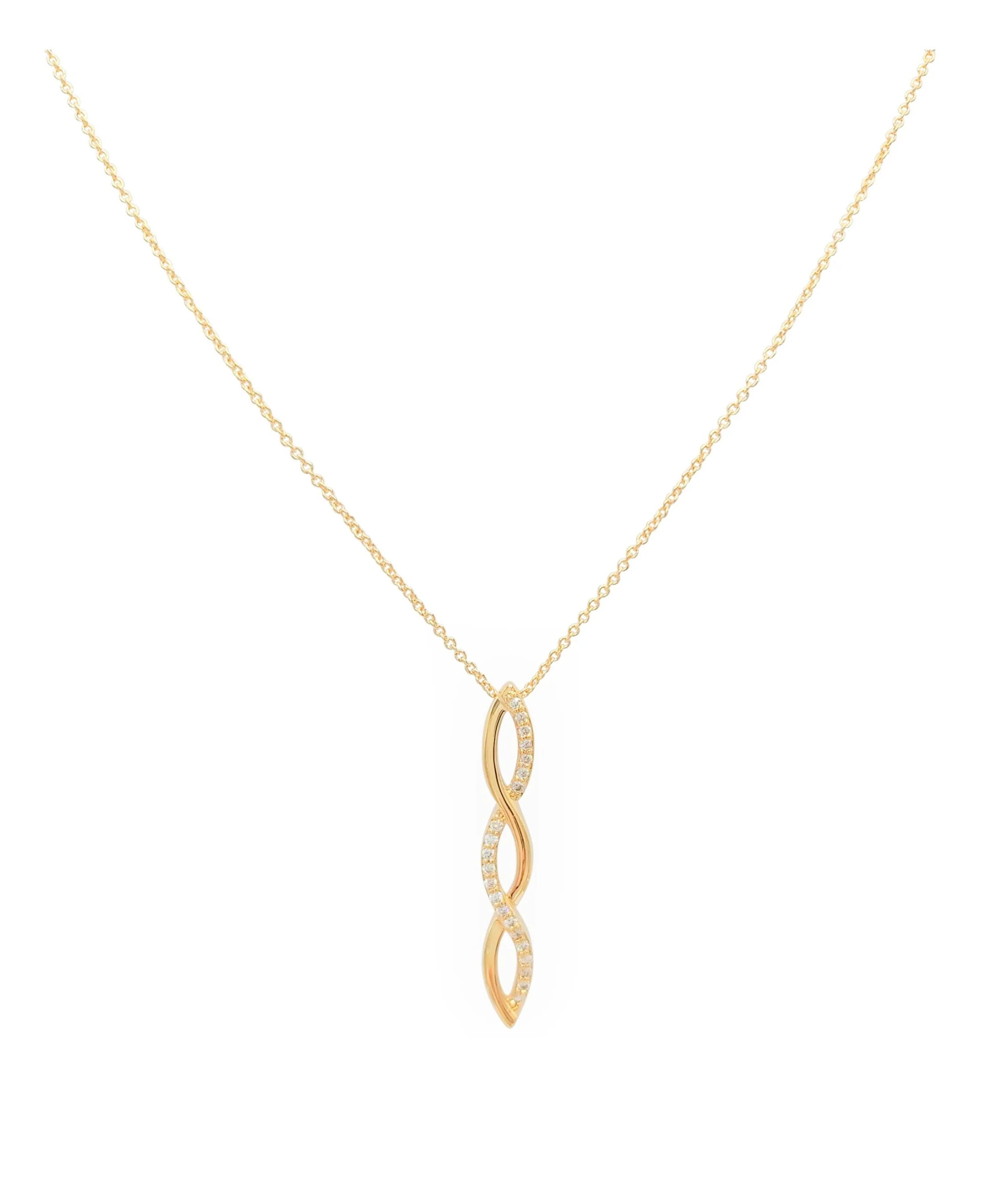 COLLIER EN PLAQUE OR PENDENTIF VAGUES - Image 3