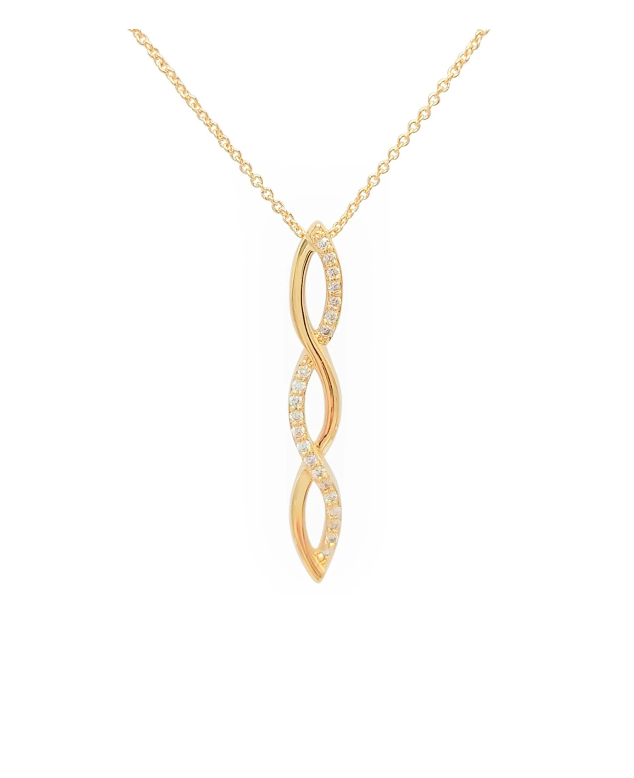 COLLIER EN PLAQUE OR PENDENTIF VAGUES - Image 4