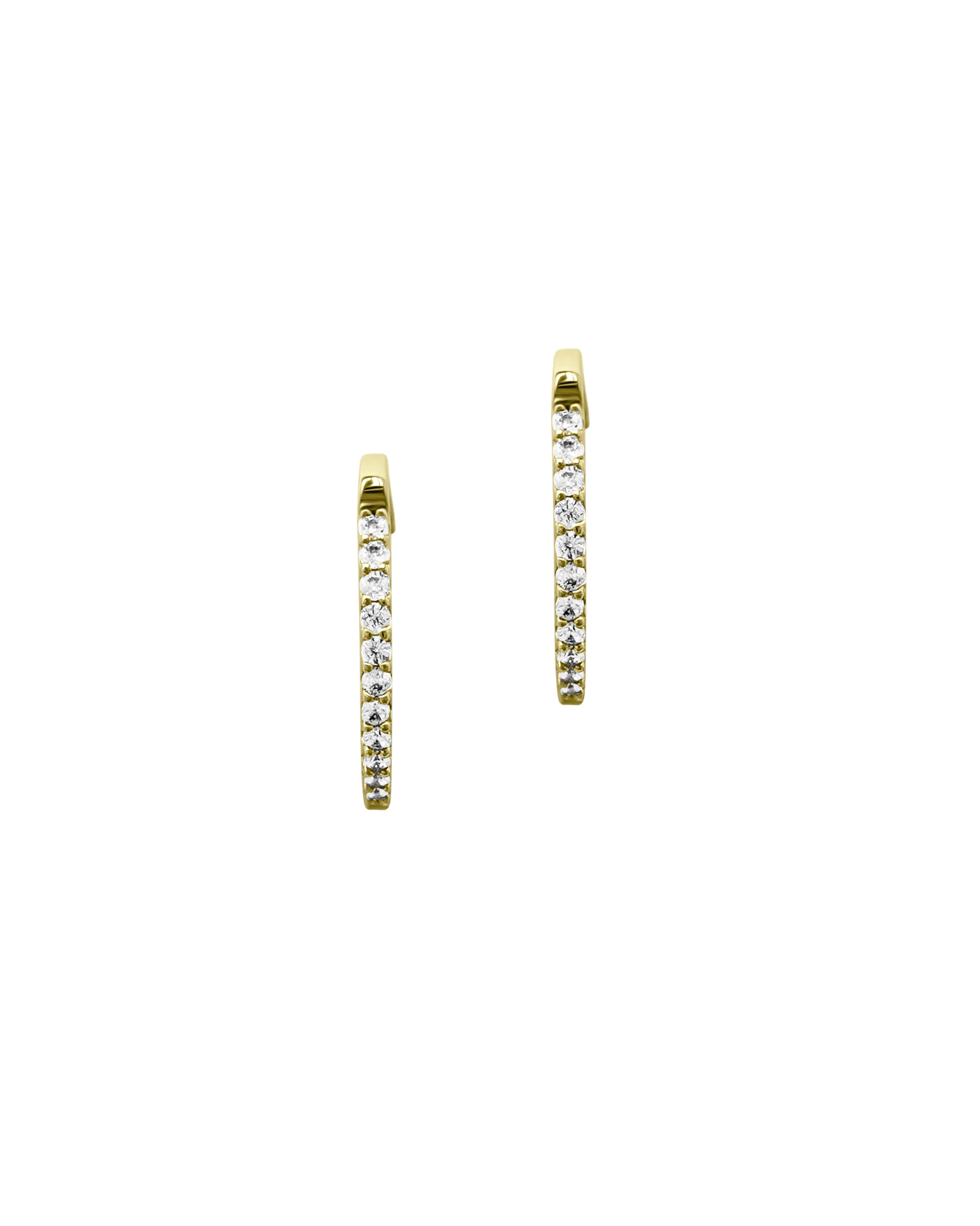 CREOLES EN PLAQUE OR AVEC ZIRCONIUM