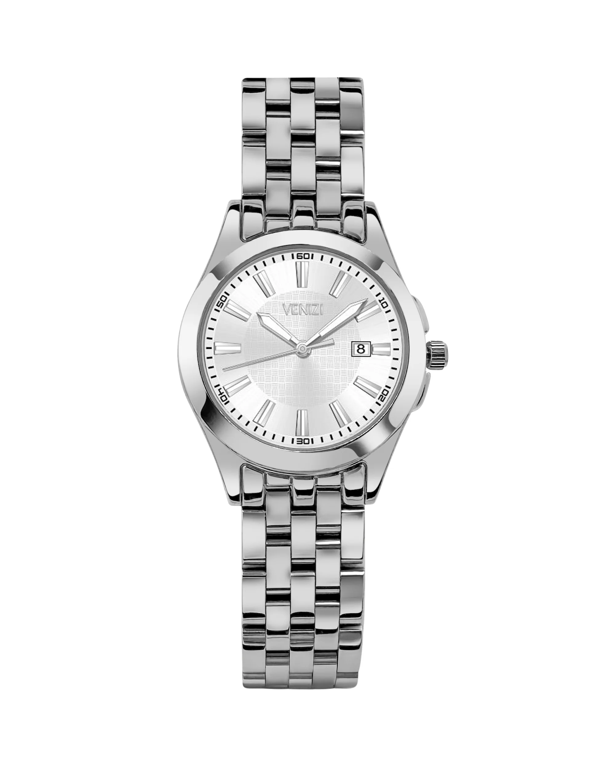 MONTRE VENIZI ARGENTEE AVEC CADRAN ARGENTE
