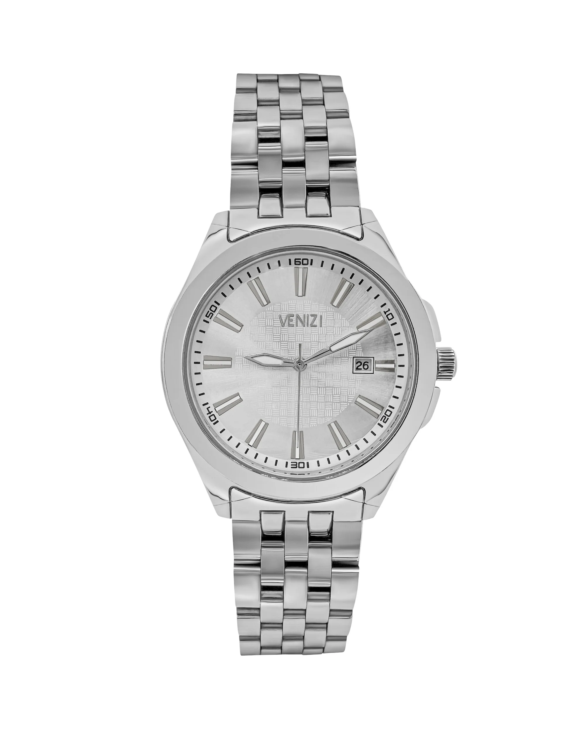 Montre Venizi argentée avec cadran argenté