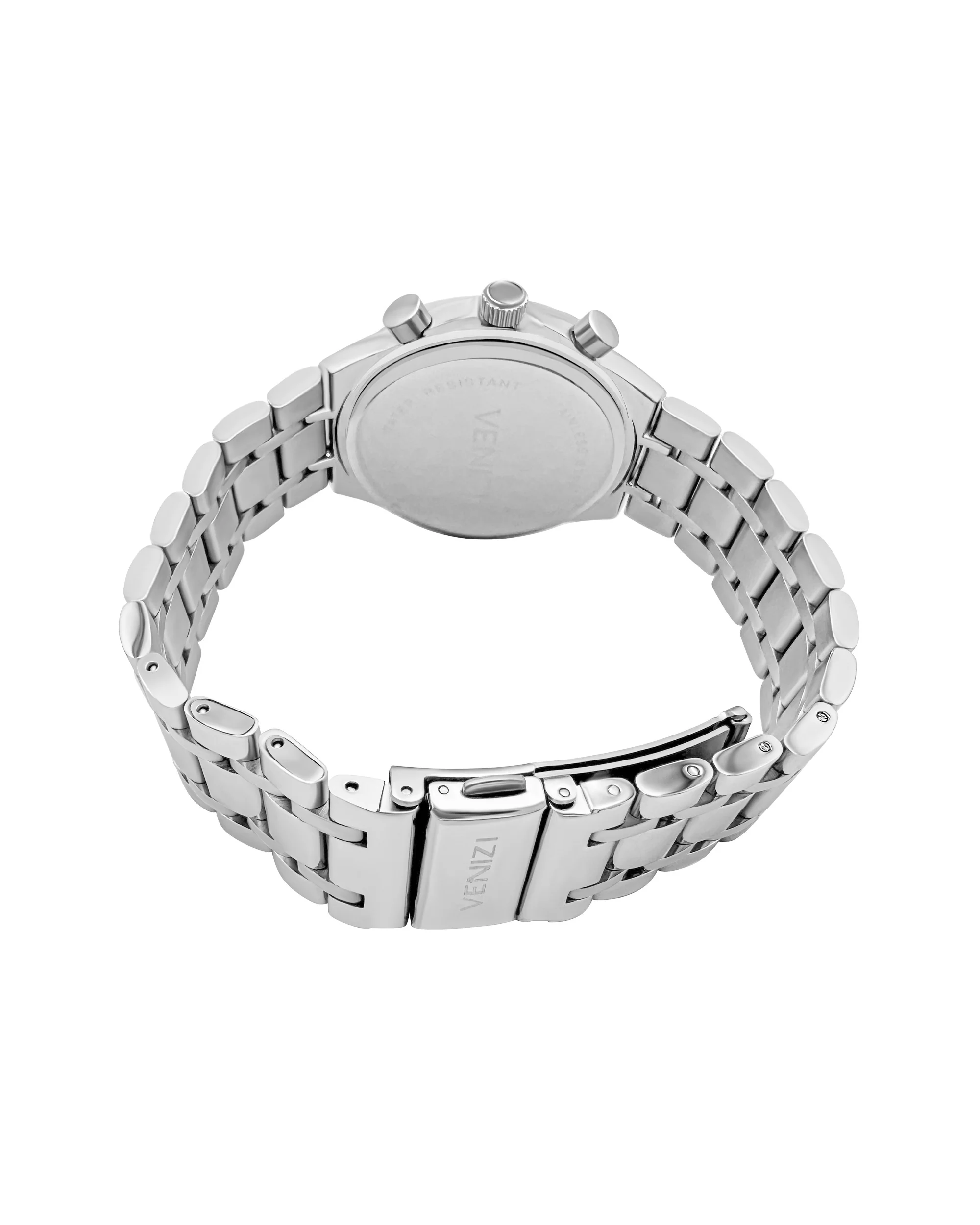 Montre Venizi argentée cadran blanc avec strass - Image 3