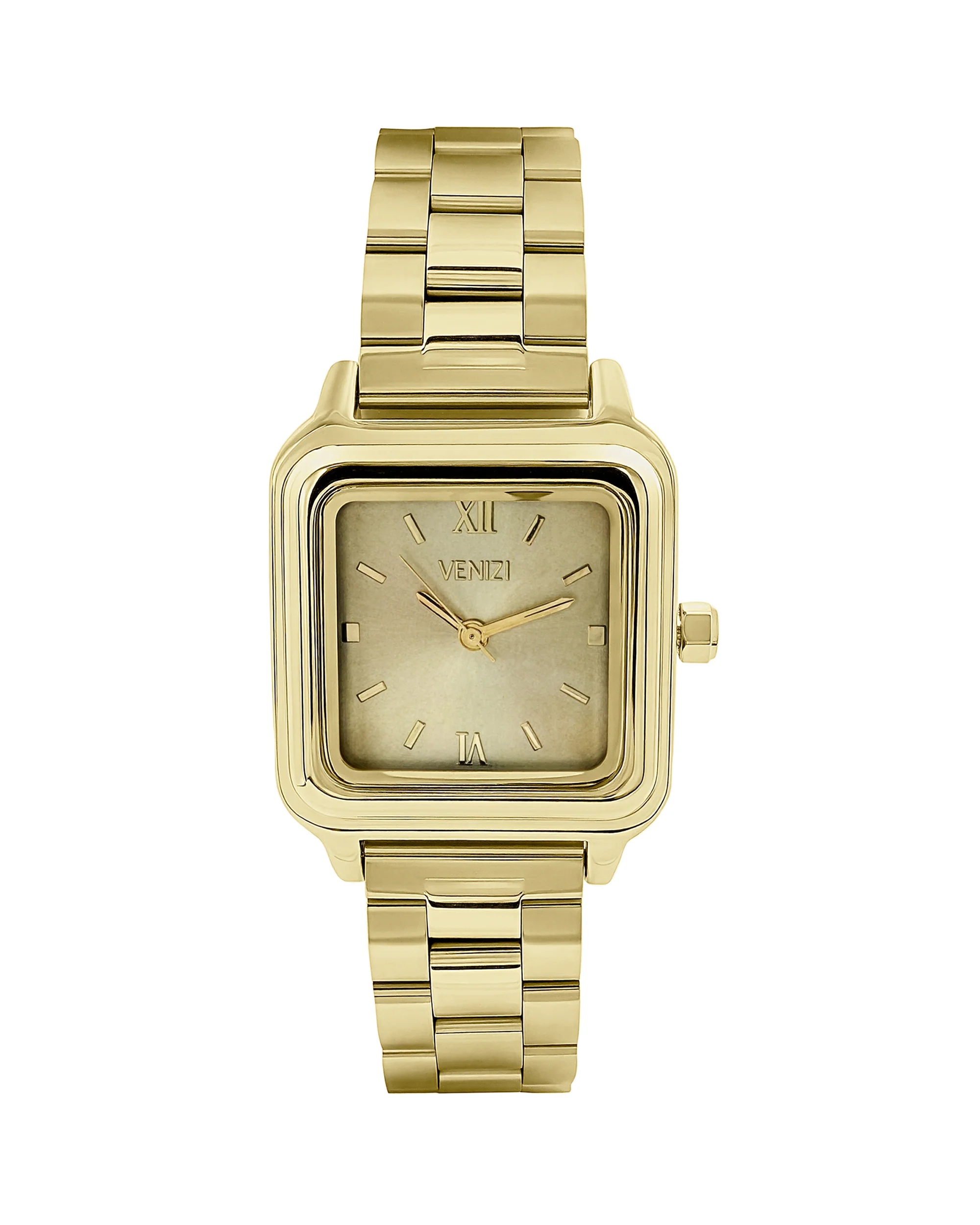 Montre venizi dore avec cadran carre dore