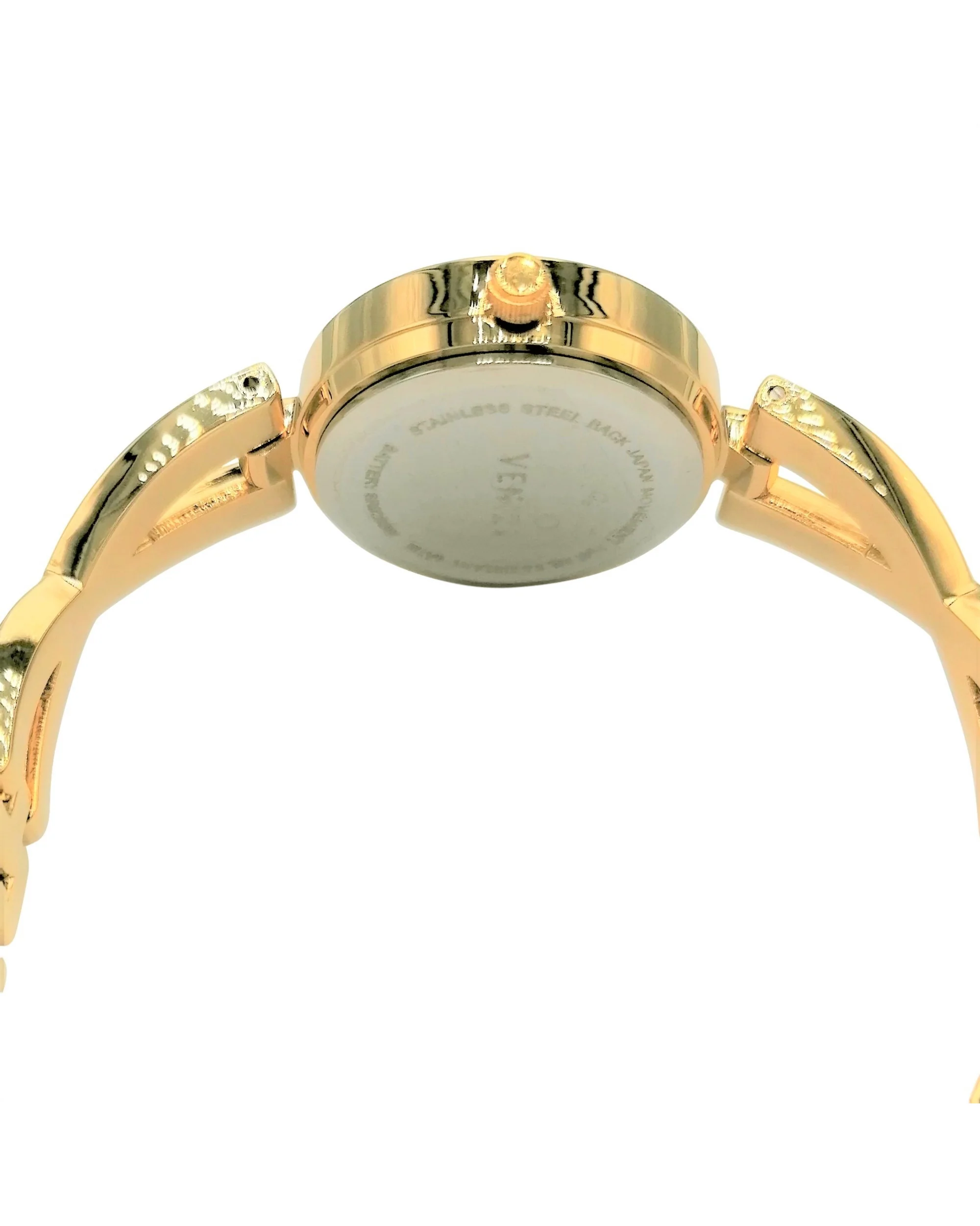 Montre Venizi dorée avec strass cadran noir - Image 3