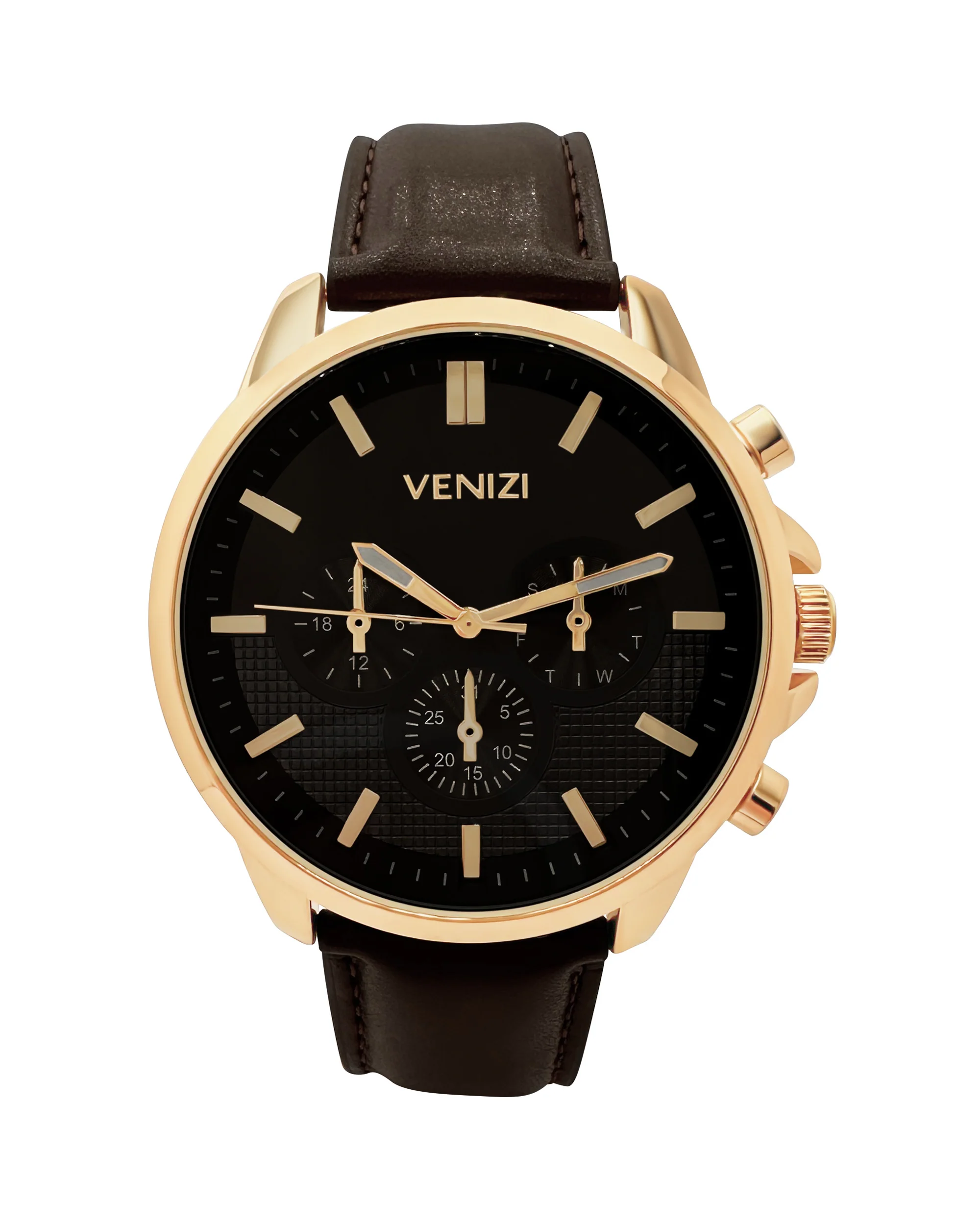 MONTRE VENIZI DOREE AVEC CADRAN NOIR