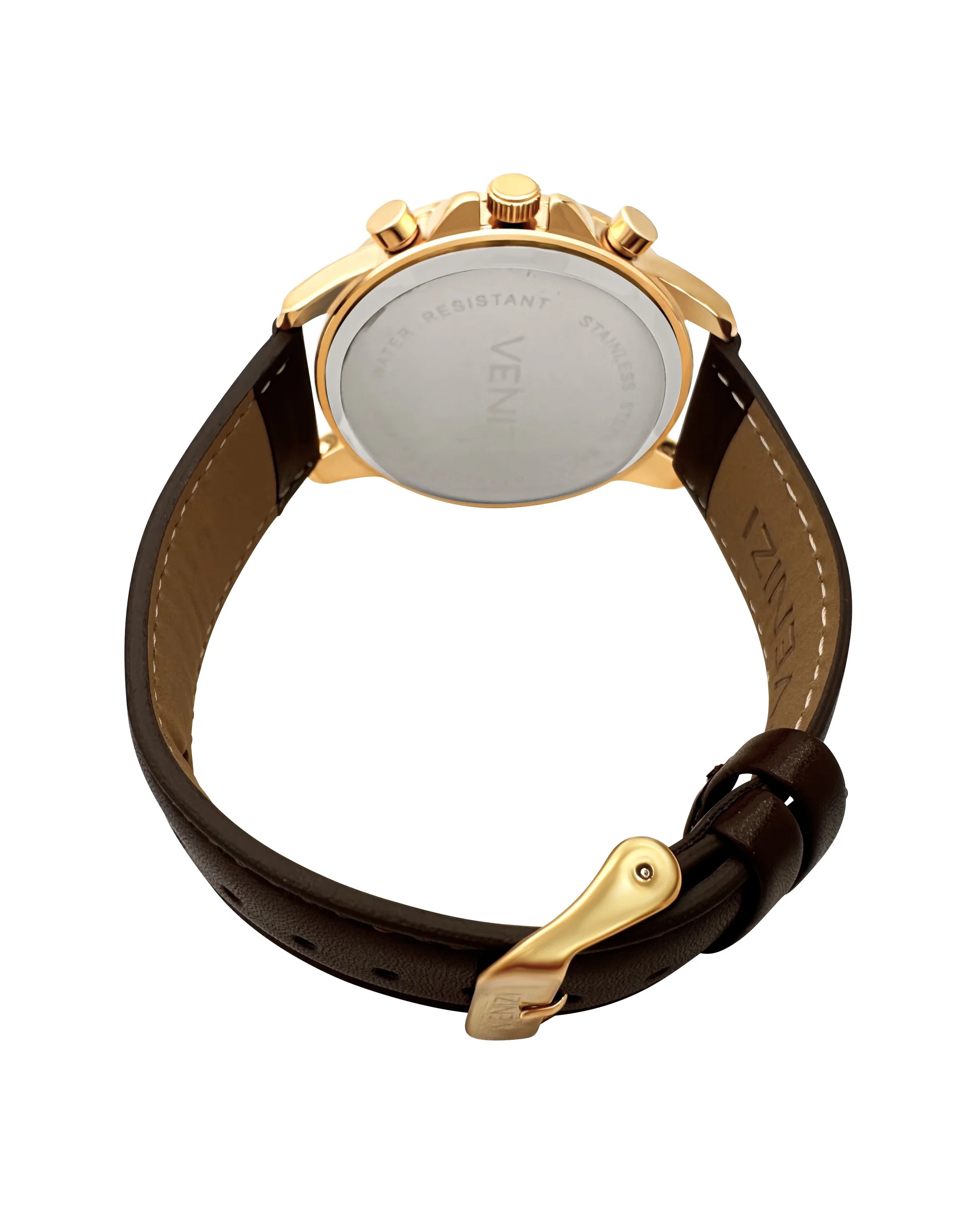 MONTRE VENIZI DOREE AVEC CADRAN NOIR - Image 3