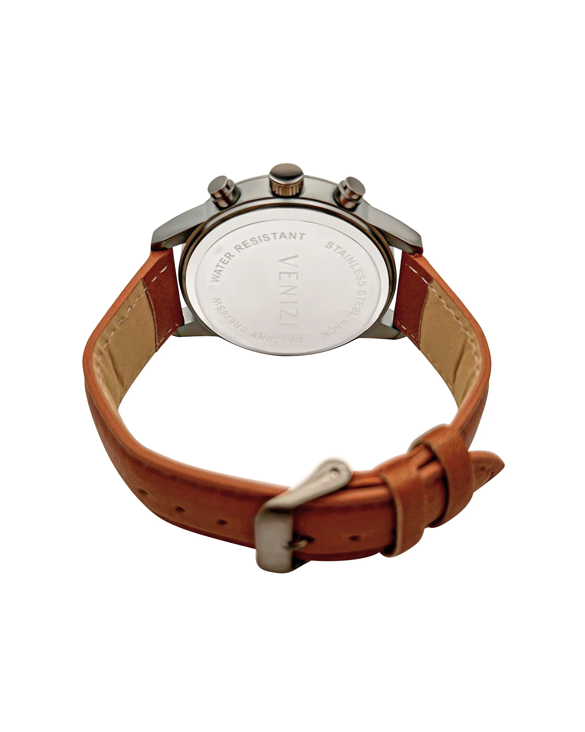 Montre Venizi Gun bracelet cuir camel - Image 3