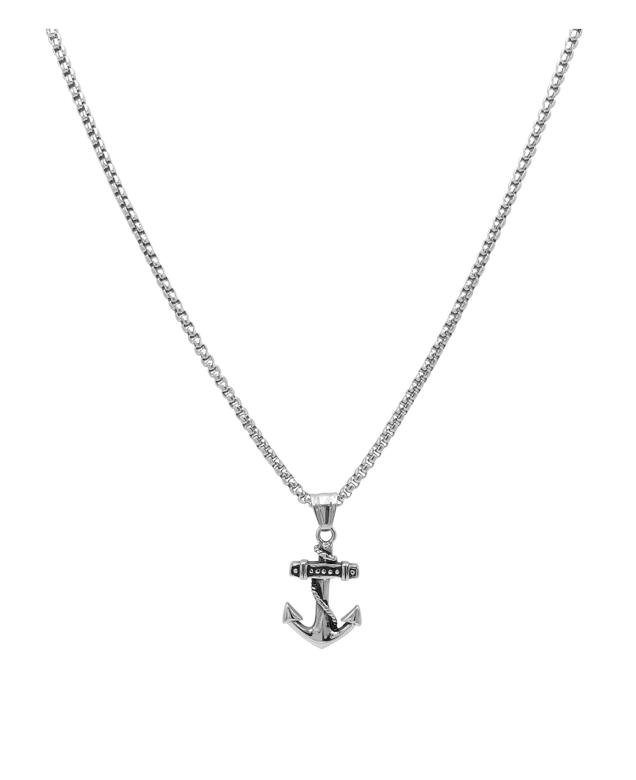 PARURE EN ACIER AVEC MOTIF ANCRE - Image 3