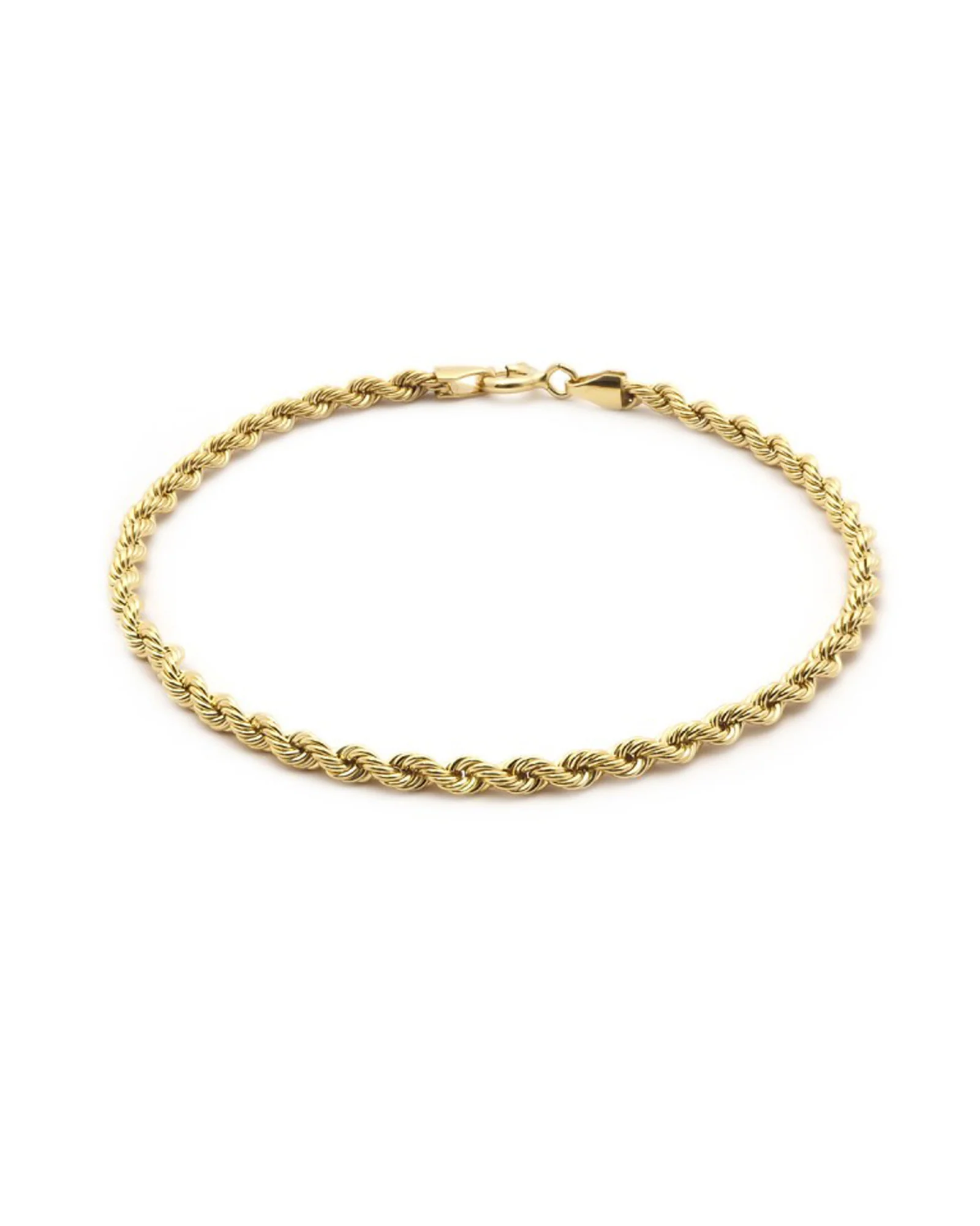 PARURE EN ACIER DORE MAILLE CORDE - Image 4