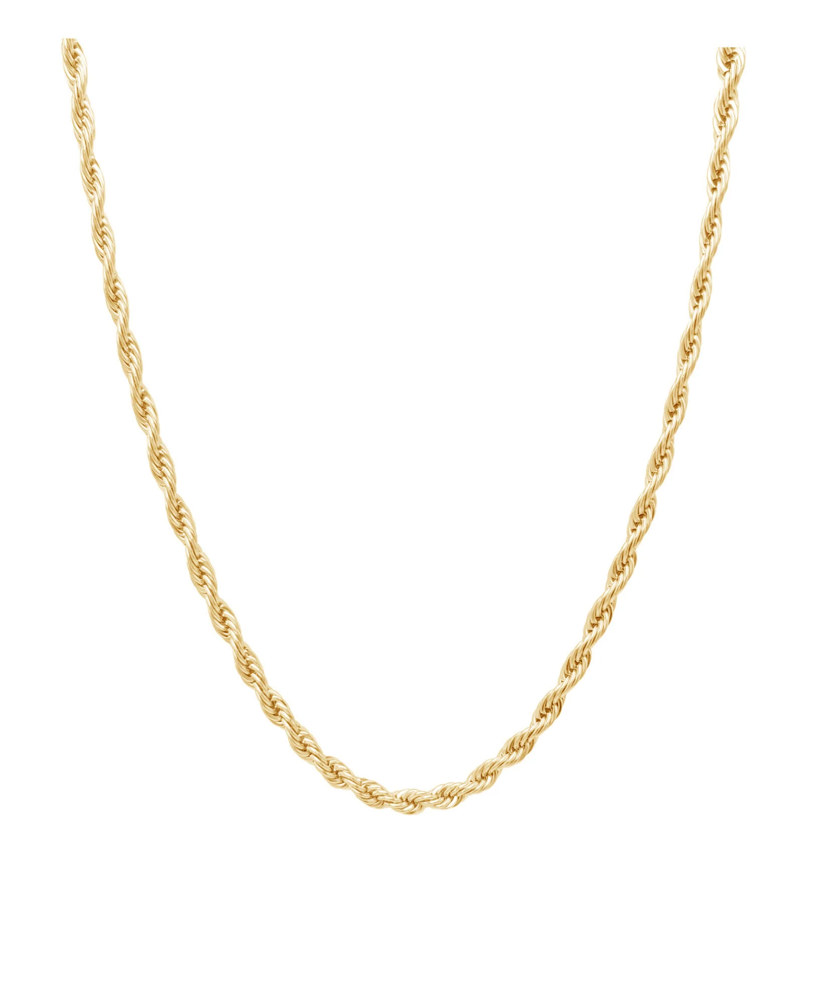 PARURE EN ACIER DORE MAILLE CORDE - Image 3