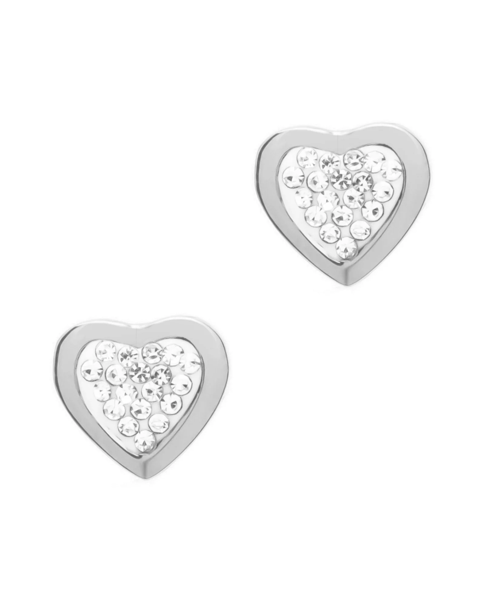 PARURE EN ACIER PENDENTIF COEUR AVEC STRASS - Image 5