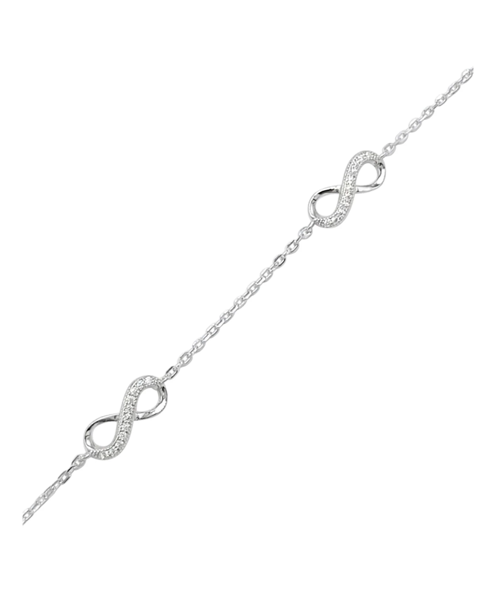 PARURE EN ARGENT AVEC INFINI ET ZIRCONIUM - Image 5