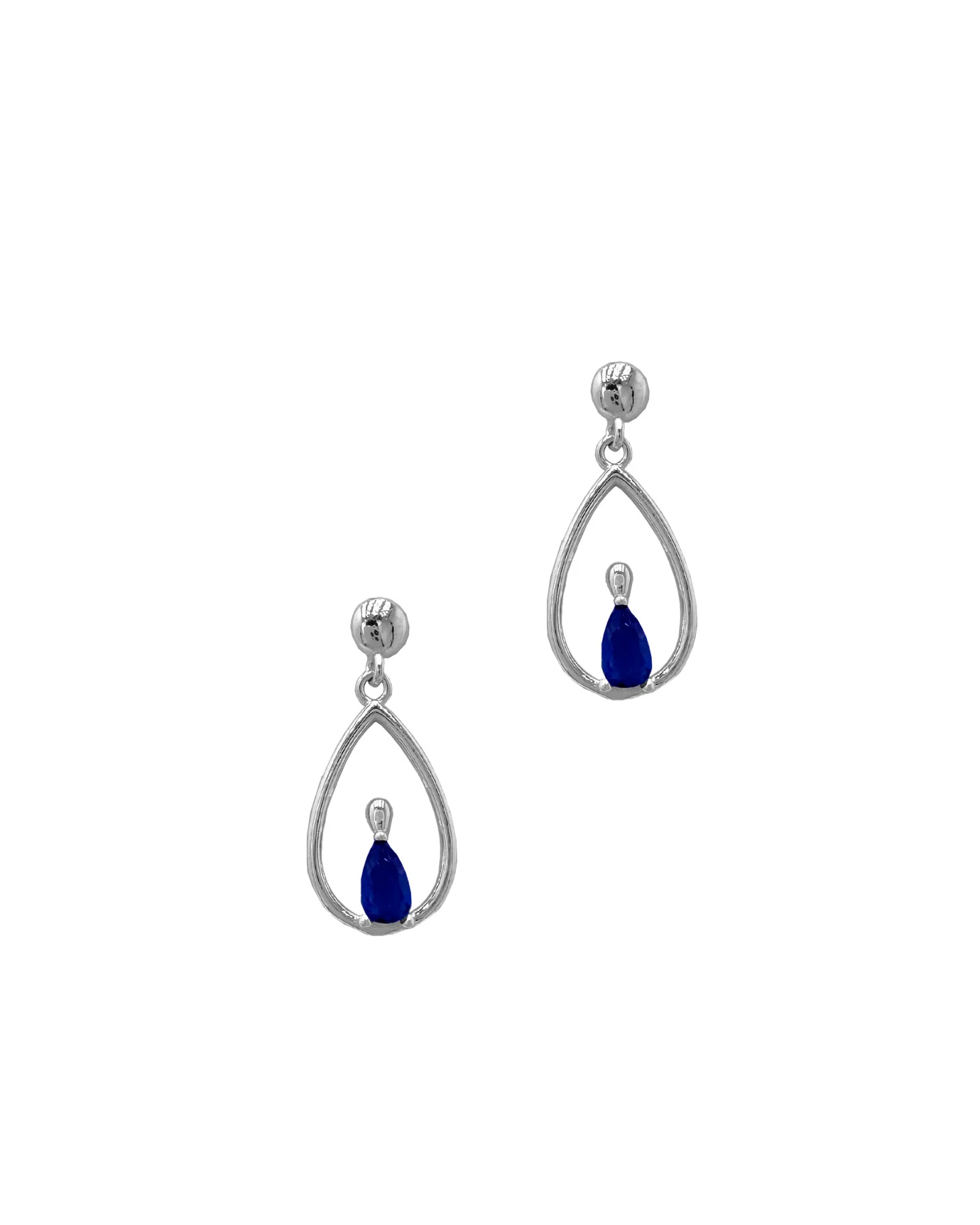 PARURE EN ARGENT GOUTTE AVEC ZIRCONIUM SAPHIR - Image 5