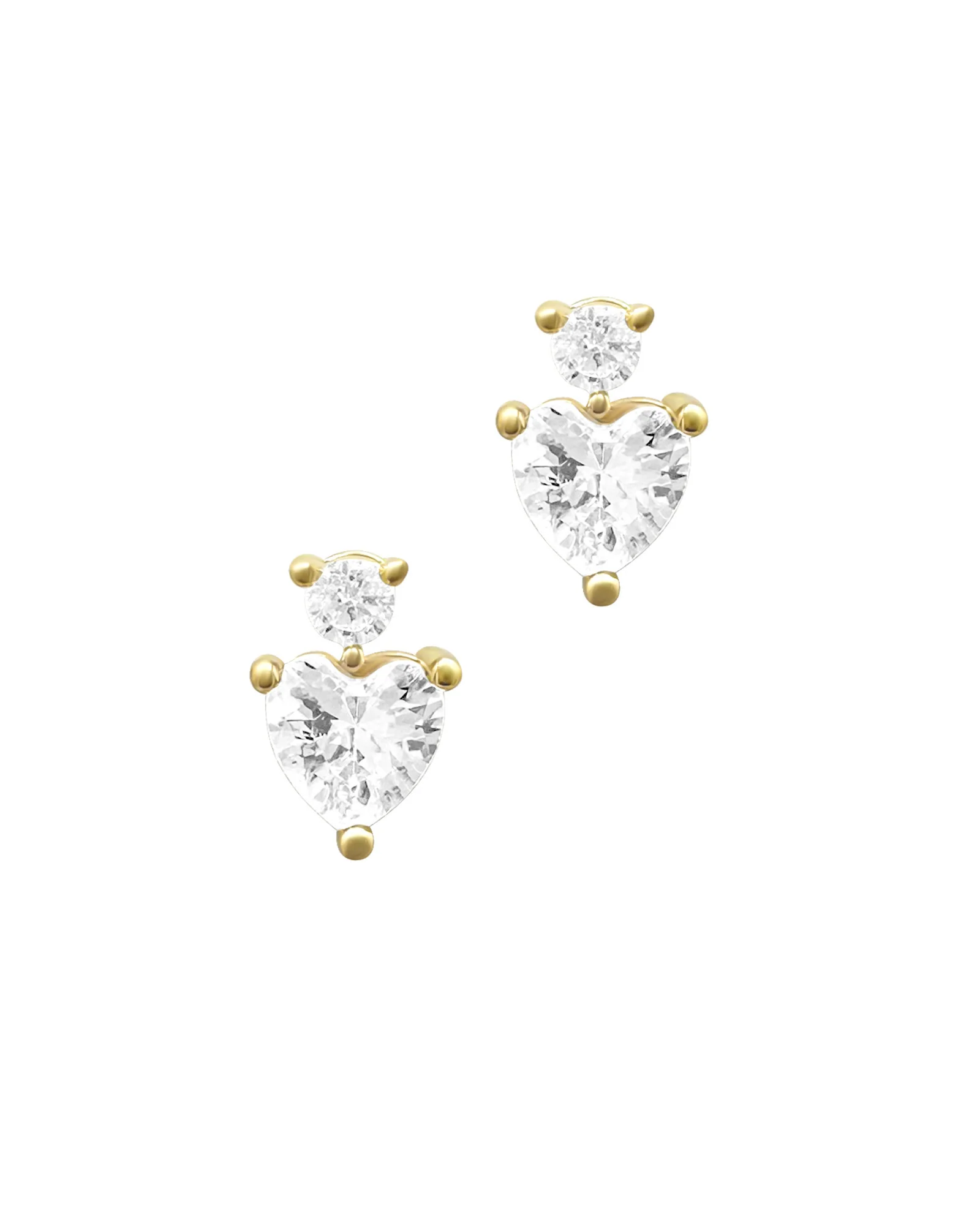 PARURE EN PLAQUE OR SOLITAIRE ET ZIRCONIUM - Image 4
